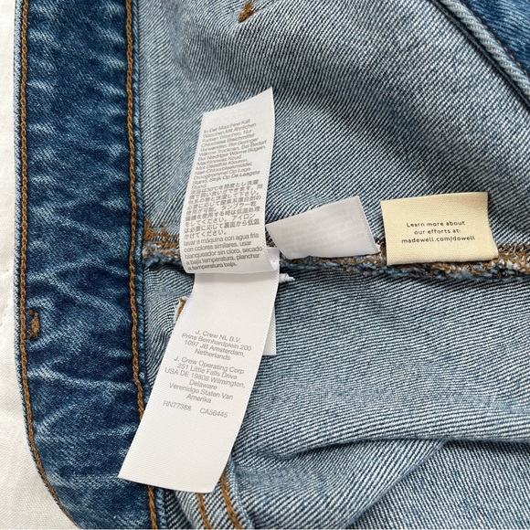 Madewell Emmett patch pockets high rise denim shorts Earlwood 24W plus size NWT - Picture 7 of 15